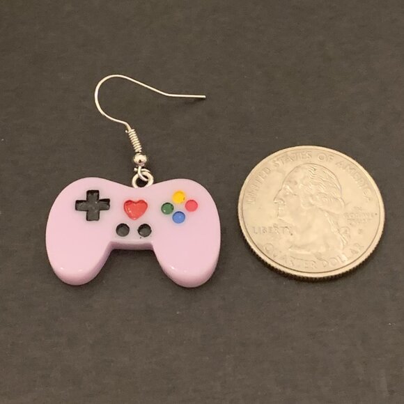 X Box Earrings, Gaming Earrings, Novelty Earrings, Gift Idea, Silly Earr… - Picture 3 of 4